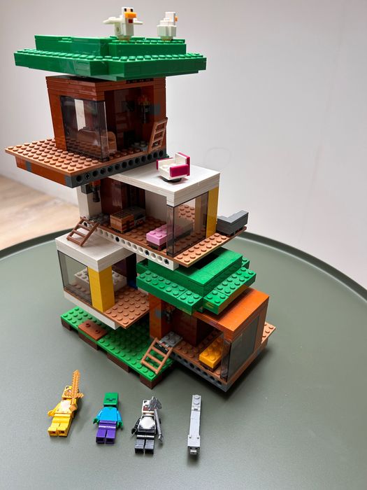 Lego minecraft nowoczesny domek na drzewie 21174