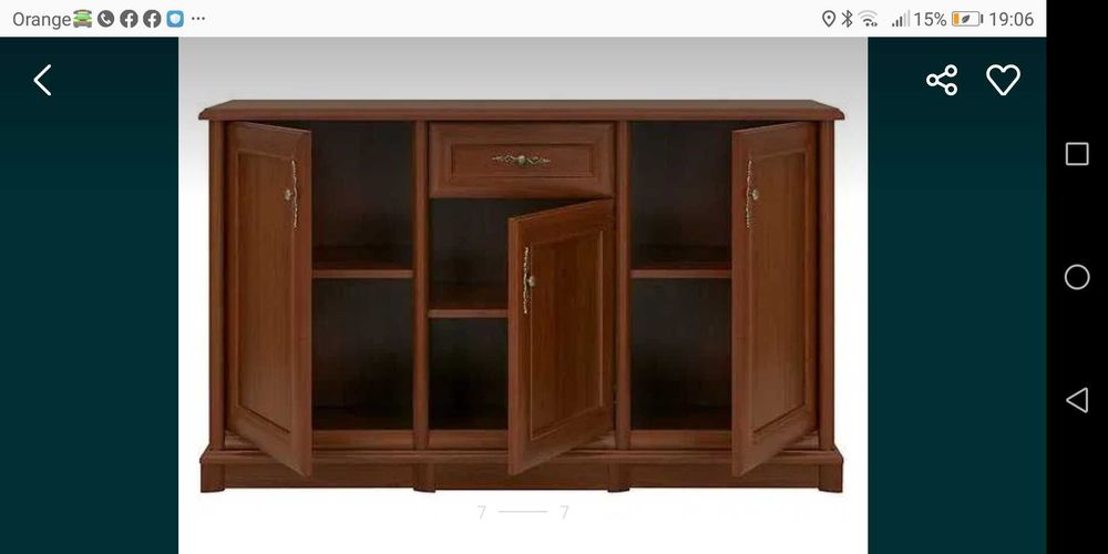 Zestaw mebli  KENT Black Red White