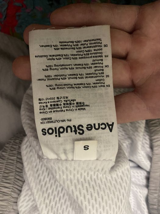 Куртка/Ветровка Acne Studios big logo біла