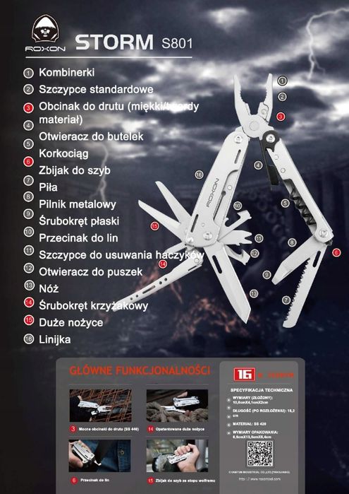 Multitool ROXON Storm S801 - 16w1