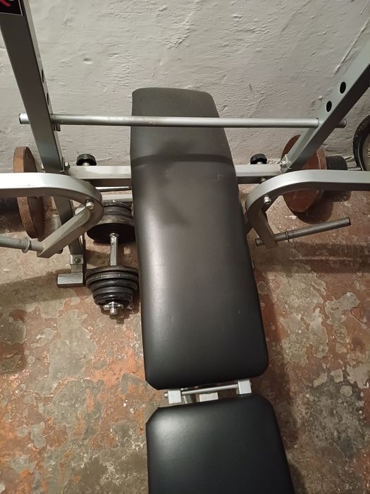 Siłownia sztanga hantle ławeczka obciążenie