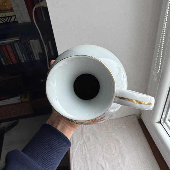 Wazon / Dzban ze Smokiem Schaubach Kunst porcelana lata 50 -60 te