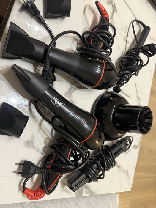 Likiwdacja fryzjer 2 suszarki wlosow fox , prostownica gamma ,lokowka