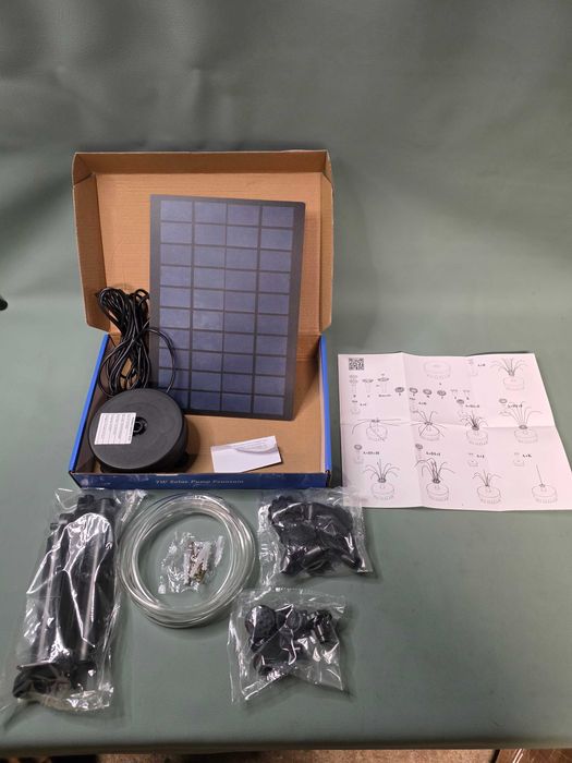Bezprzewodowa Fontanna Solarna AMZtime 7W Solar Pump Kit