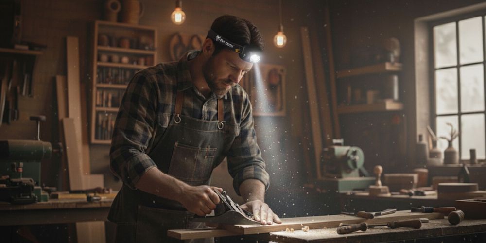 Latarka Czołowa Led Akumulator Czołówka Mocna Wodoodporna Lampa Usb-c