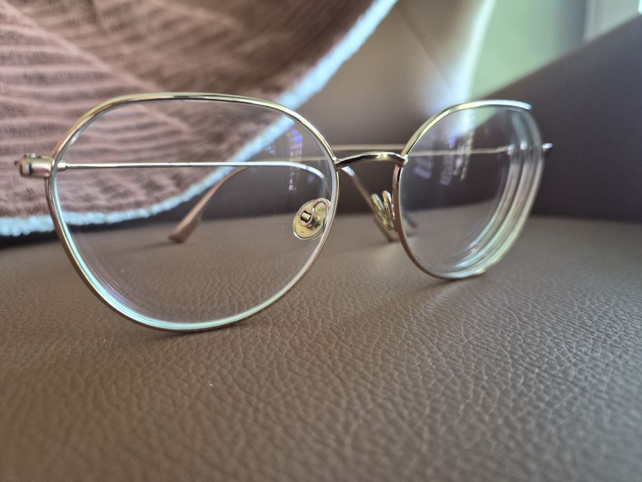 Oprawki Christian Dior Stellaire O15 złote rozm 54 metalowe