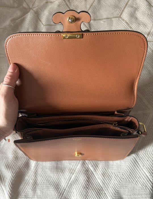 Сумка в стилі Celine Triomphe, колір Tan