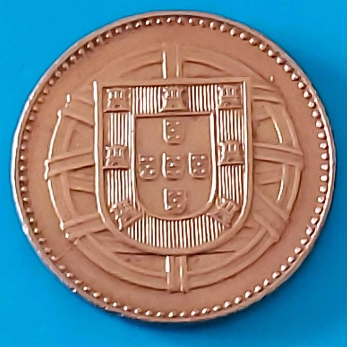 1 Centavo de 1920, Republica Portuguesa com  P Aberto