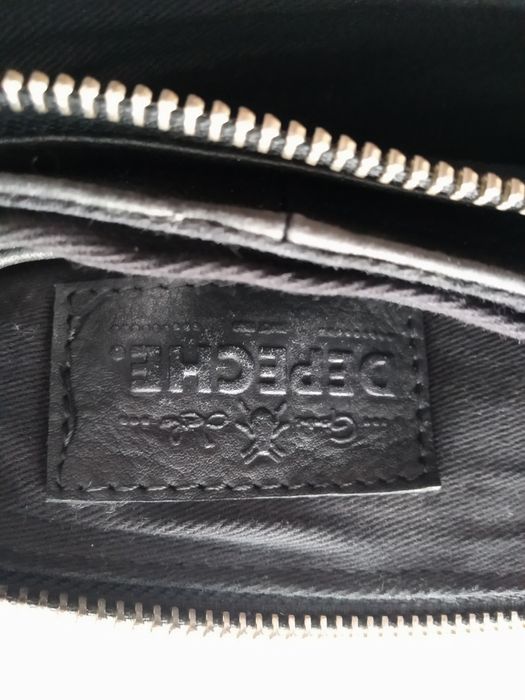 Сумка-портмоне, синий Adax, и черный Depeshe, кожа, фирма.