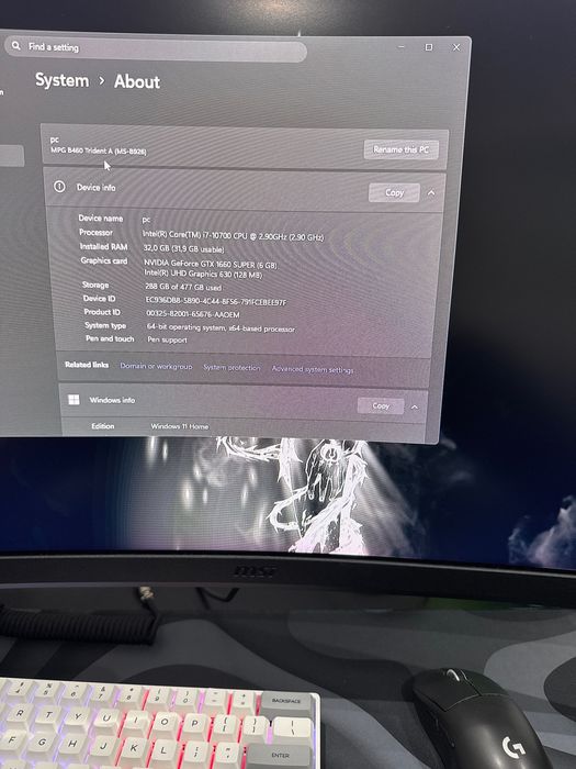 Pc gaming MSI Trident A