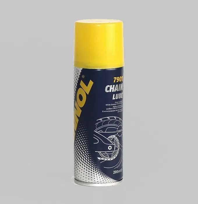 NOWY!!! Smar do łańcucha spray MANNOL CHAIN LUBE 200ml