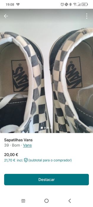 Vans em bom estado