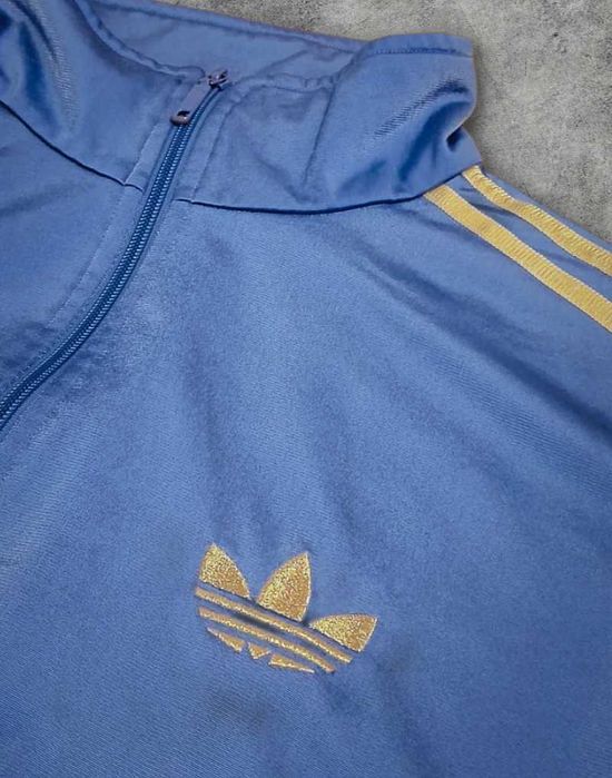 Niebiesko-Złota Bluza Adidas