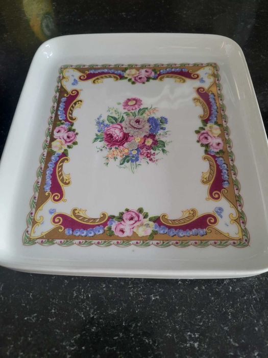 Travessa Porcelana Branca com Flores - DEPOS Limoges