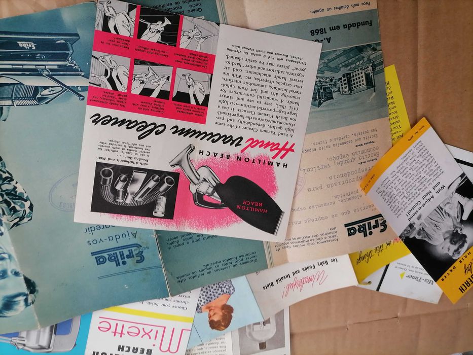 Lote Folhetos Publicidade Vária Anos 40's