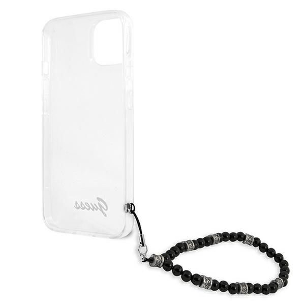 Etui Guess Black Pearl na iPhone 13 - przezroczyste