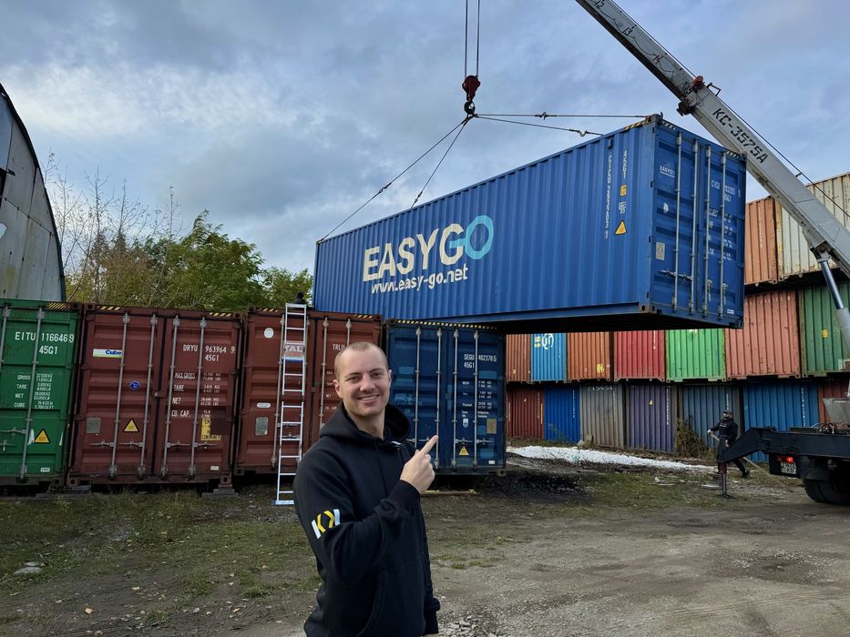 Морской контейнер 40-футовый, Киев ИДЕАЛ (живые фото)