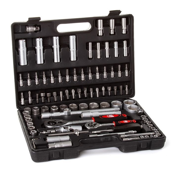 Nowy zestaw kluczy nasadowych 108 el. 1/4" 1/2"