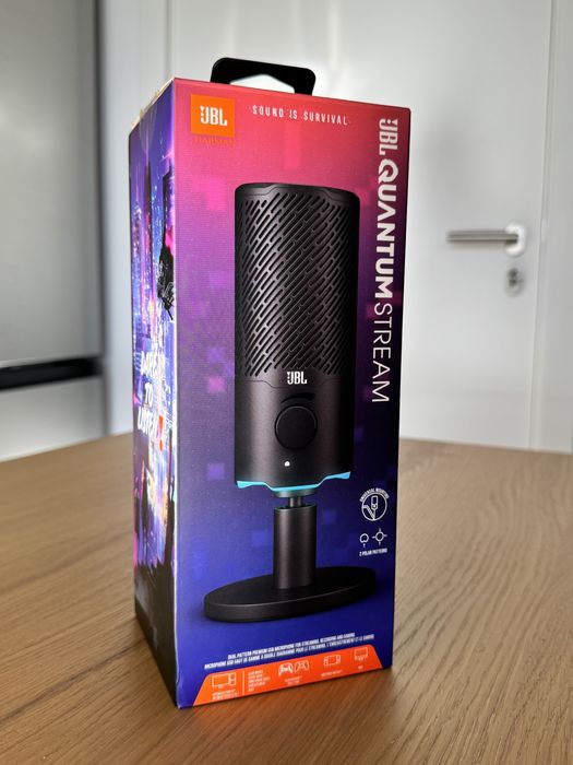 Microfone JBL Quantum Stream - Som Nítido e Profissional - Como novo