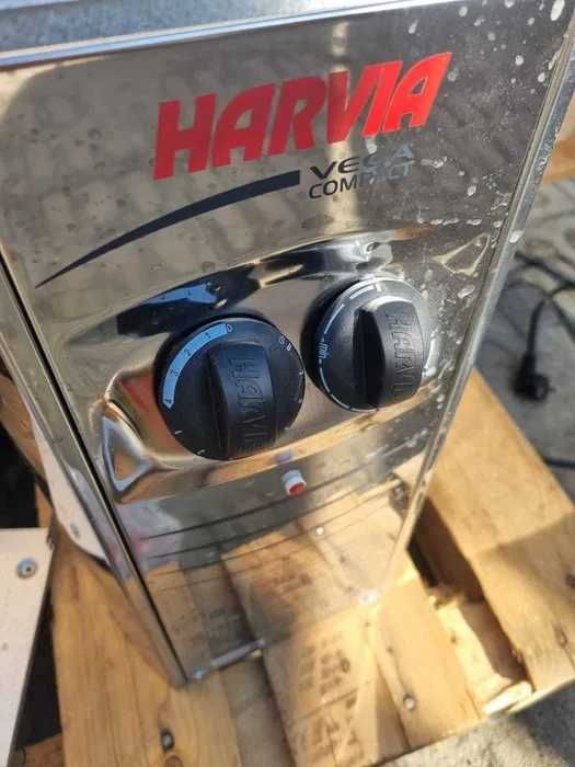 Sauna infrared narożna Kabina fińska piec HARVIA 2w1 4 osobo radio led