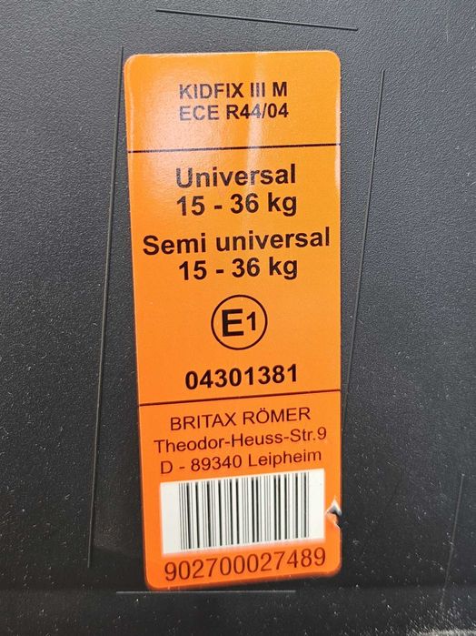 Cadeira auto ISOFIX Grupo 2/3 Britax Römer III M