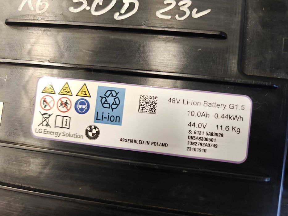 Naprawa regeneracja akumulatora odblokowanie baterii BMW LG 44V 48V MHEV hybryda mild hybrid