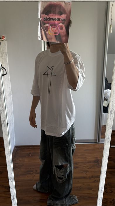 футболка Rick Owens Pentagram White tee S M L vetements balenciaga acne studios rick owens