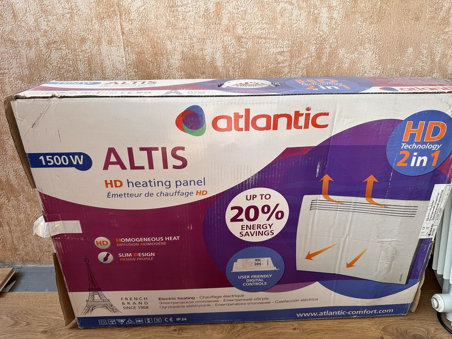 Конвектор обігрівач Atlantic Altis CHG-3 PACK0 1500 Вт електроніка