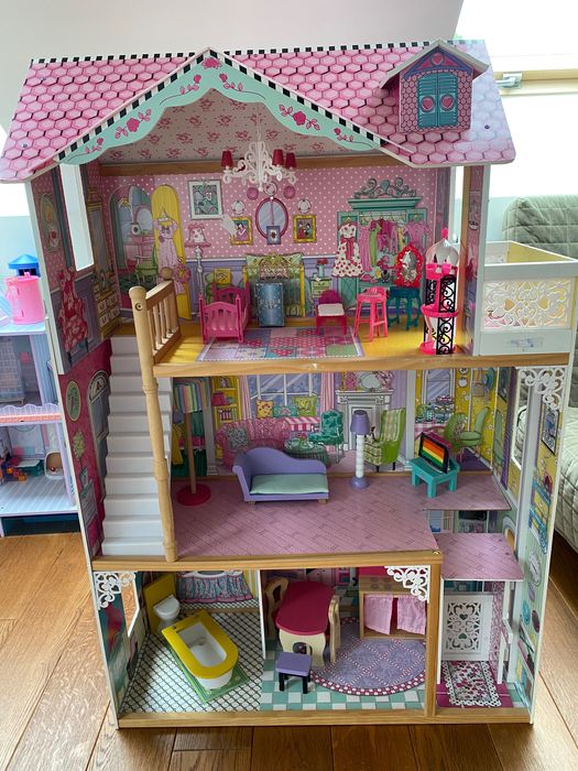 Duży drewniany domek dla lalek Kidkraft Anabelle 120 cm