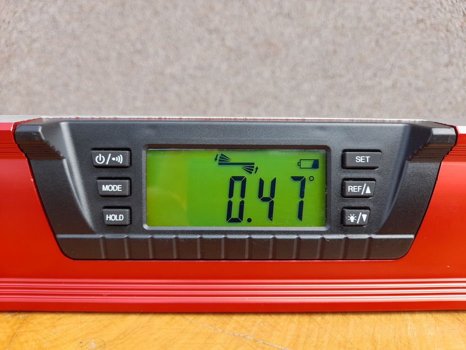 Poziomica cyfrowa elektroniczna 60 cm | Kątomierz LCD 360° | NOWA