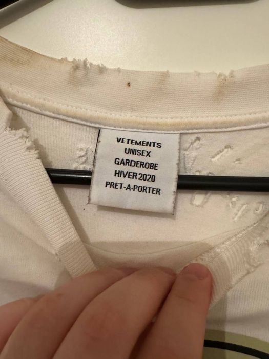 Футболка Vetements Deep Marianas Web DISTRESSED
