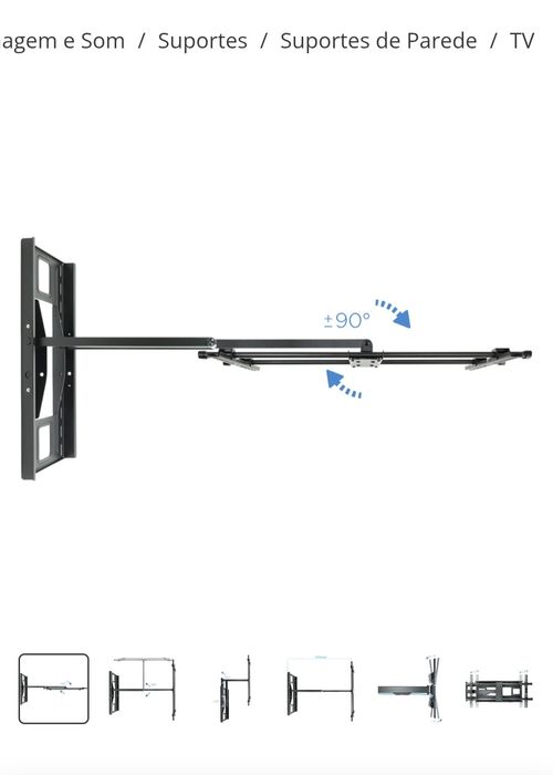 Suporte TV novo articulado para Tvs até 85" polegadas