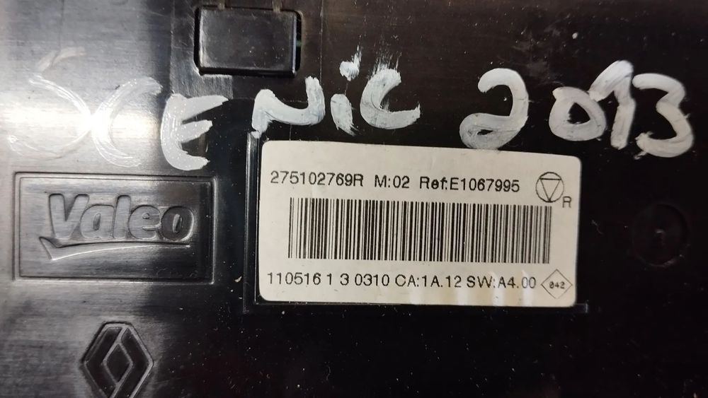 COMANDO SOFAGEM E AC RENAULT SCENIC III REF. 275102769R E1067995