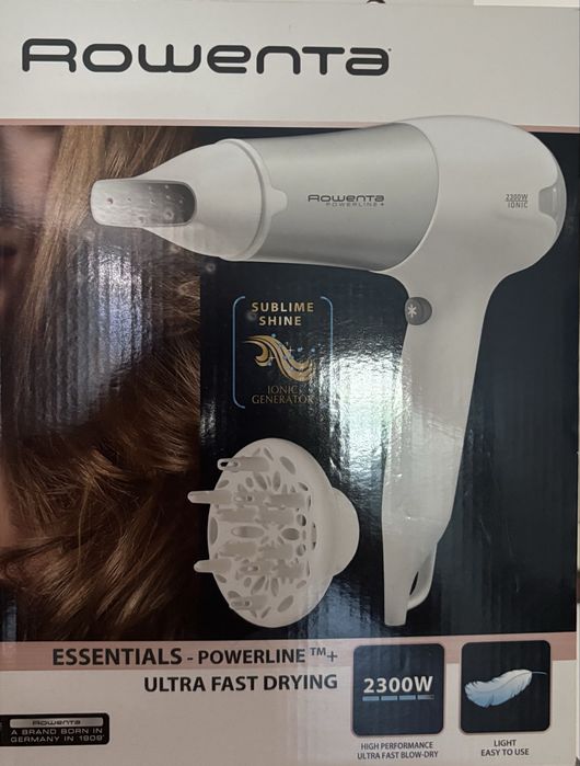 Secador de cabelo Rowenta Power line +, novo na embalagem