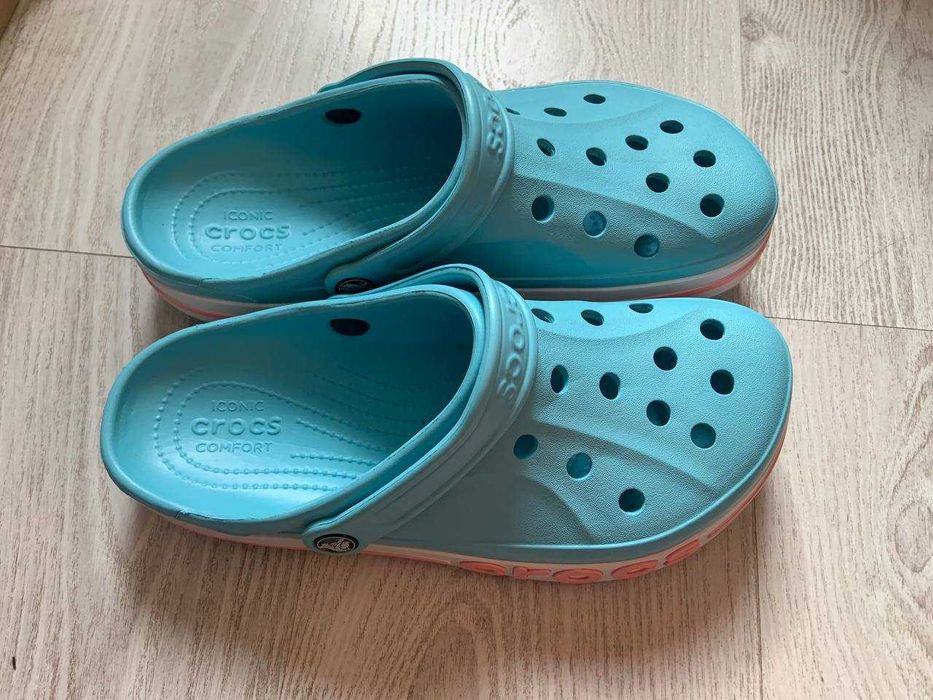 Крокси блакитні Crocs 40/41 розм. на стопу 25,8-26,3 см знижка є нюанс
