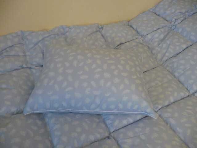 Pościel z kaczego pierza i puchu, kołdra 160x200 i poduszka 50x70