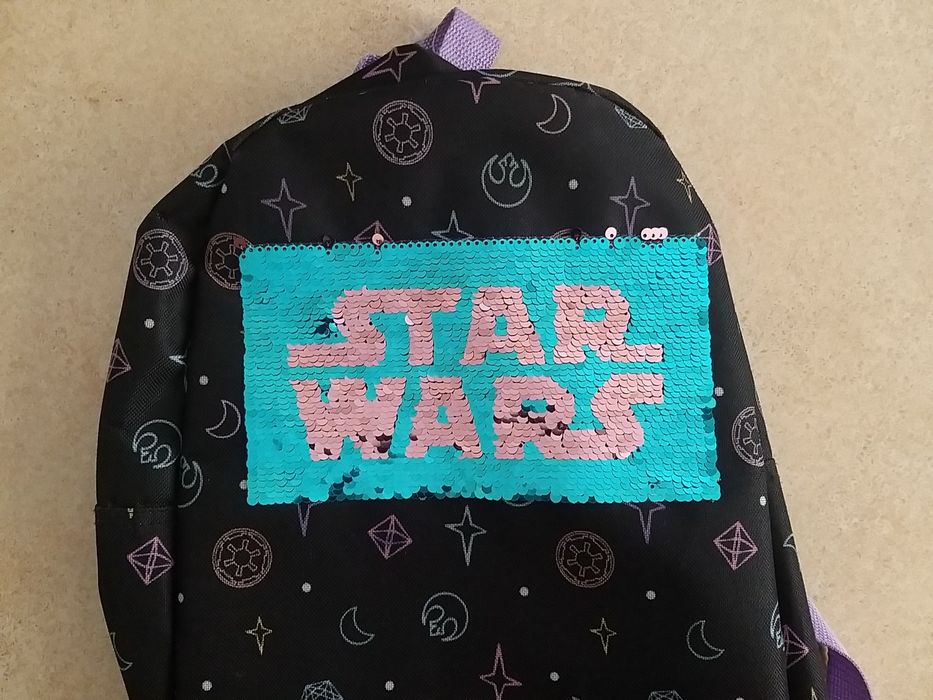 Plecak dla dziewczynki Star Wars z odwracanymi cekinami