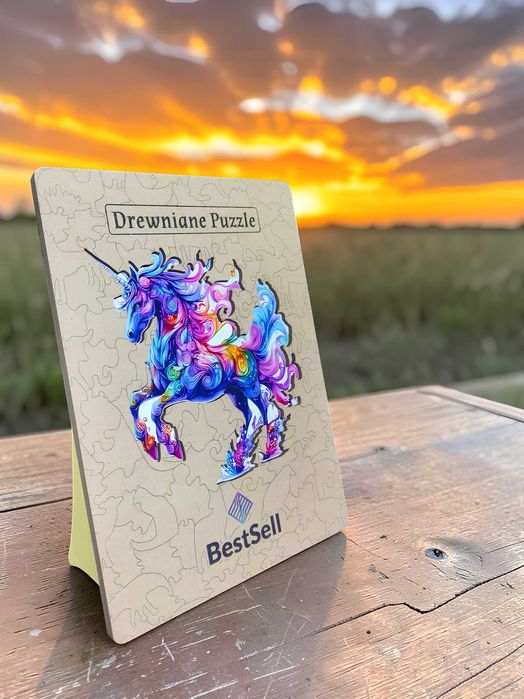 Puzzle Drewniane Jednorożec Układanka Dla Dziewczynki