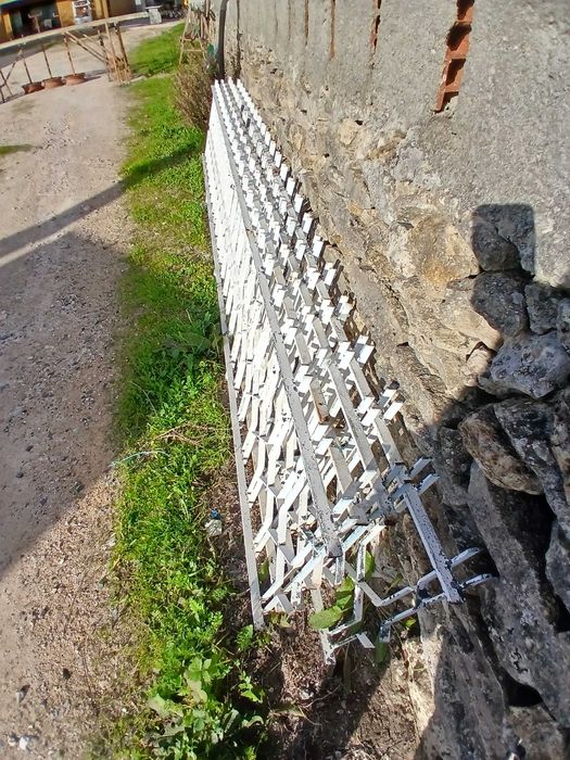 Gradeamento de ferro ornamentado