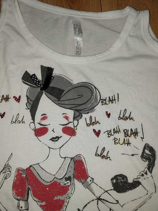 Bluzka koszulka tunika L