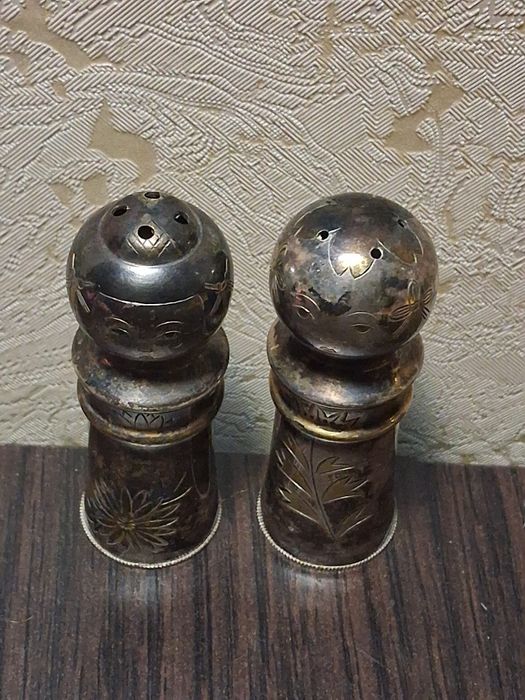 Солонка и перечница Серебро 950