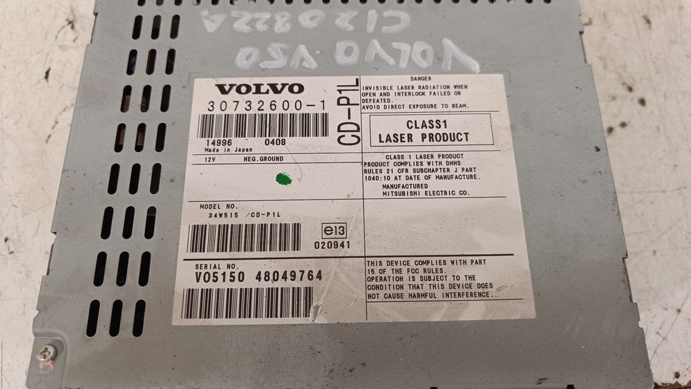 SISTEMA AUDIO / RADIO CD VOLVO V50 2005 -307326001