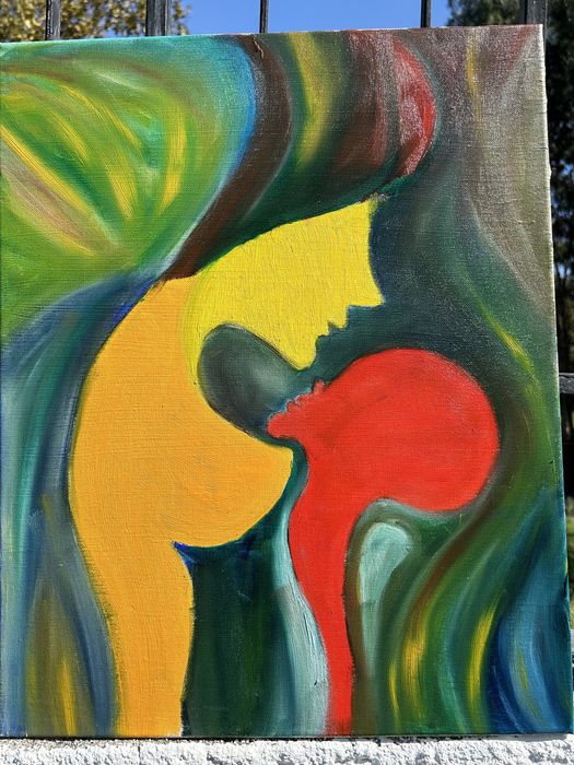 Quadro pintado a óleo