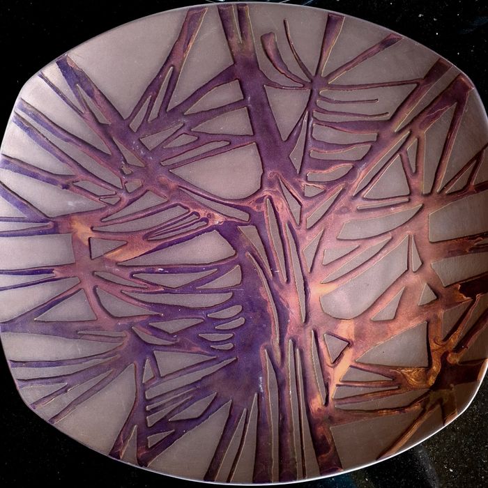 Talerz ,patera z PRL-U ( telewizor)  Tułowice