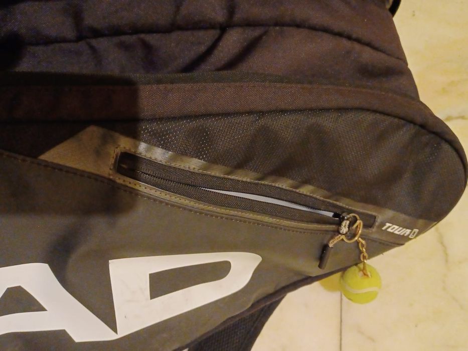 Head Tour Team Racket Bag XL Black/White: 6+ Raquetes – Modelo Grande