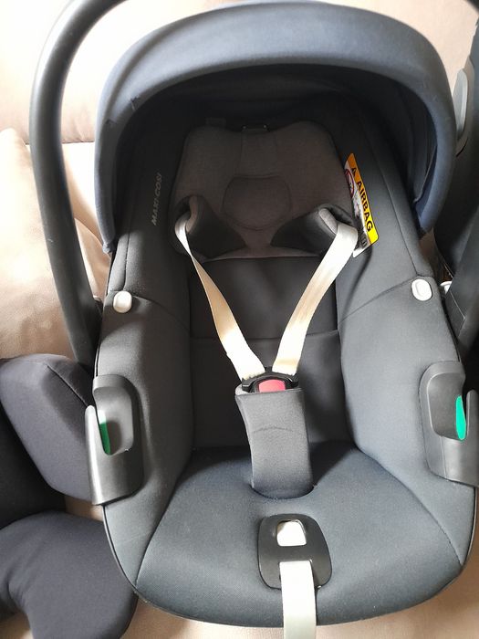 Ovo maxi cosi peblle 360° + cadeira pearl 360° + base isofix