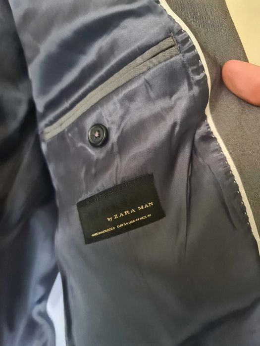 Fato Homem Cinzento Slim Fit Zara - Tamanho 54 Blazer e 42 Calças
