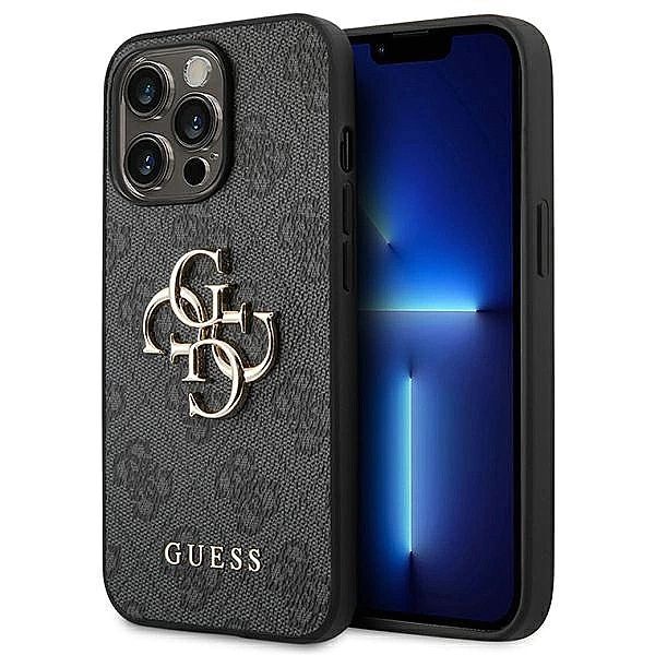Etui Guess 4g Big Metal Logo na iPhone 14 Pro Max - szare