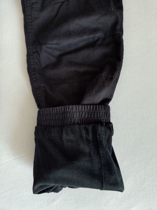 Czarne chłopięce dwuwarstwowe spodnie C&A 146 cm 11 lat