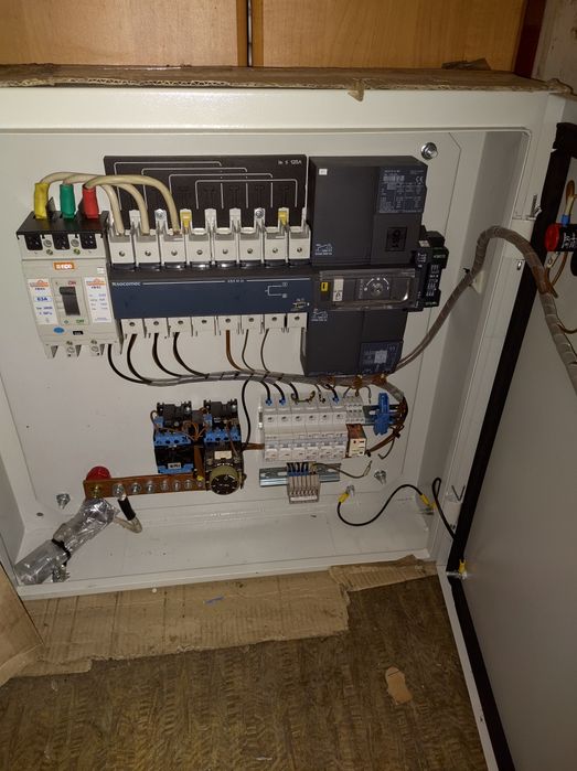 Силовой щит АВР 25-250 для дизель генератор электростанции